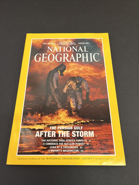 August 1991 National Geographic Magazine "The Persian Gulf After The Storm"