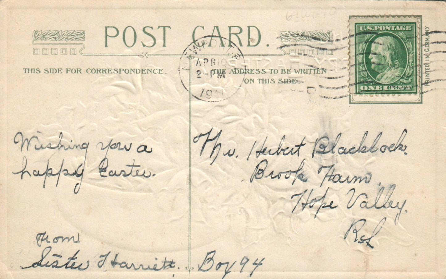  John Winsch  Lily Flowers in Bowl Series Vintage Postcard