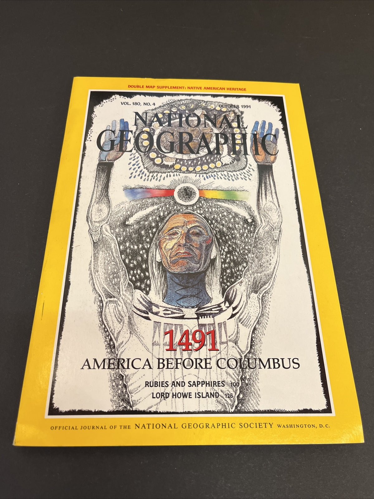 October 1991 National Geographic Magazine "1491 America Before Columbus" 