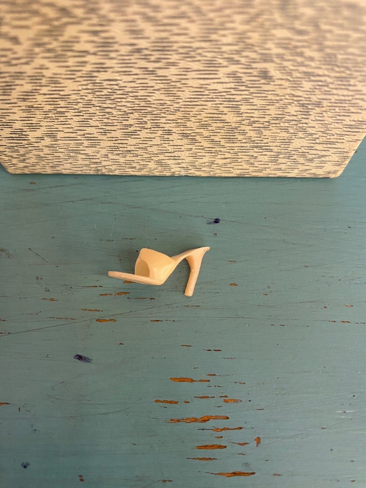 ONE HEEL INCLUDED BARBIE Vintage LIGHT PINK Open Toe High Heel JAPAN