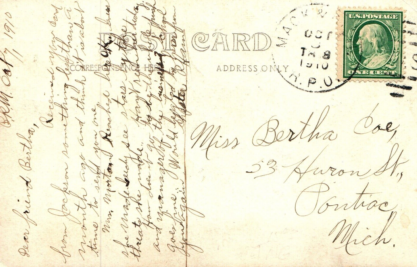 Ionia Street Ionia Driveway MI Mich Michigan Postcard Real Pratt Photo #31