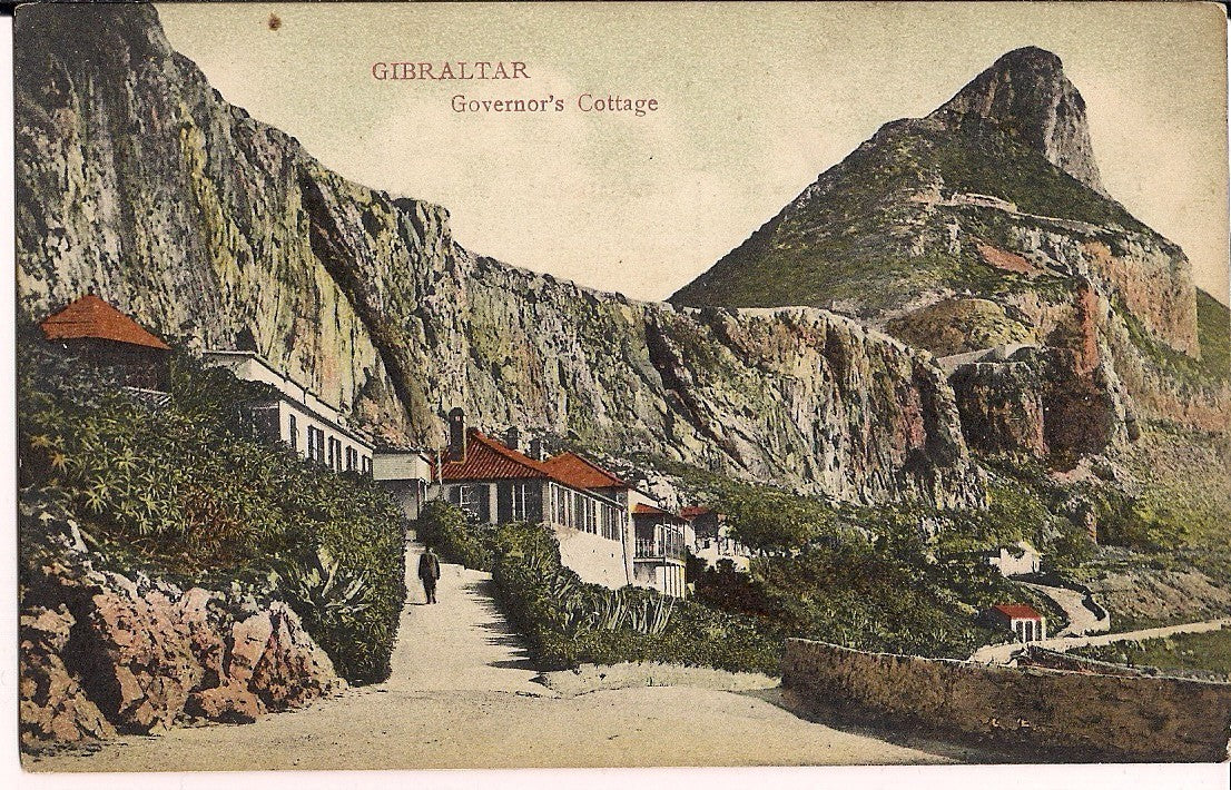 Governor's Cottage UK Gibraltar Postcard