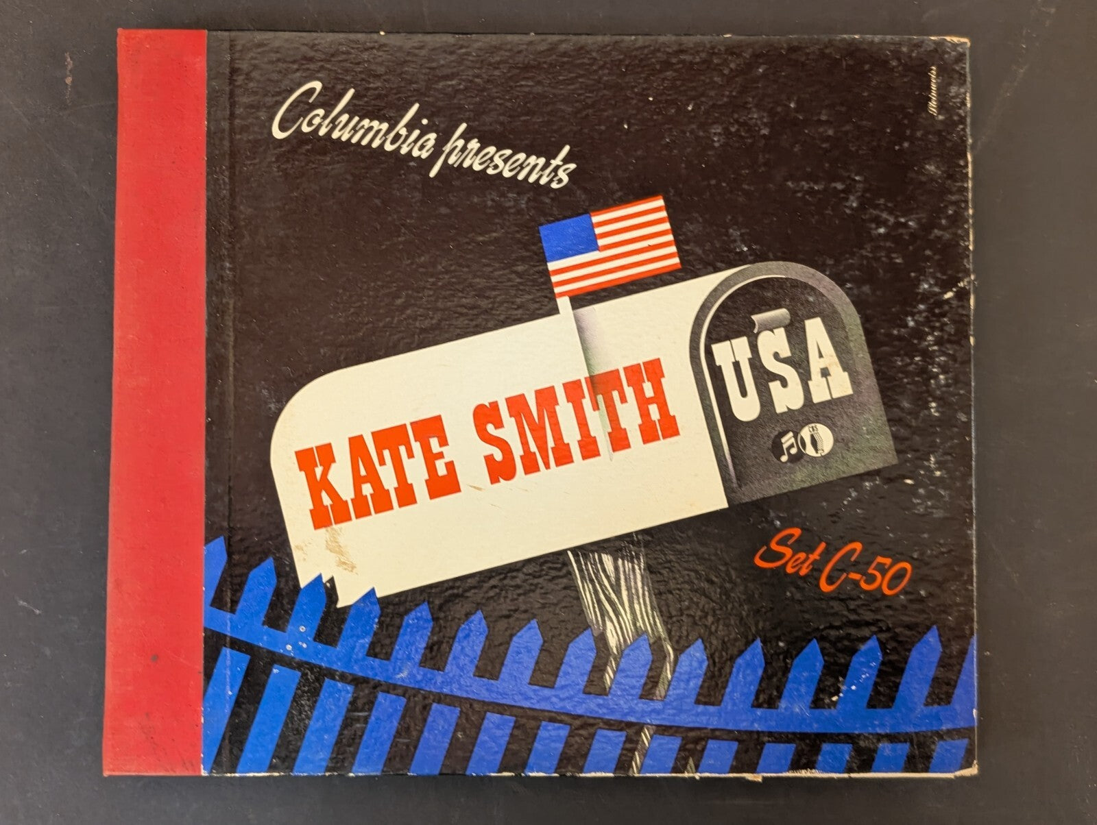 Columbia Presents Kate Smith USA Set C-50 Set of 4 Vinyl 78 RPM Records 1940