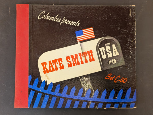 Columbia Presents Kate Smith USA Set C-50 Set of 4 Vinyl 78 RPM Records 1940