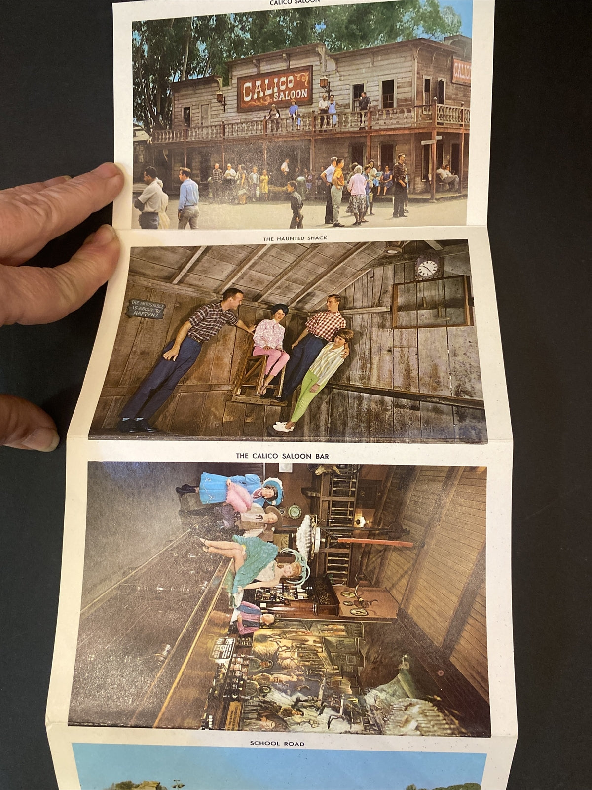 1960's  Knotts Berry Farm Ghost Town Folder  California Postcard 14 views