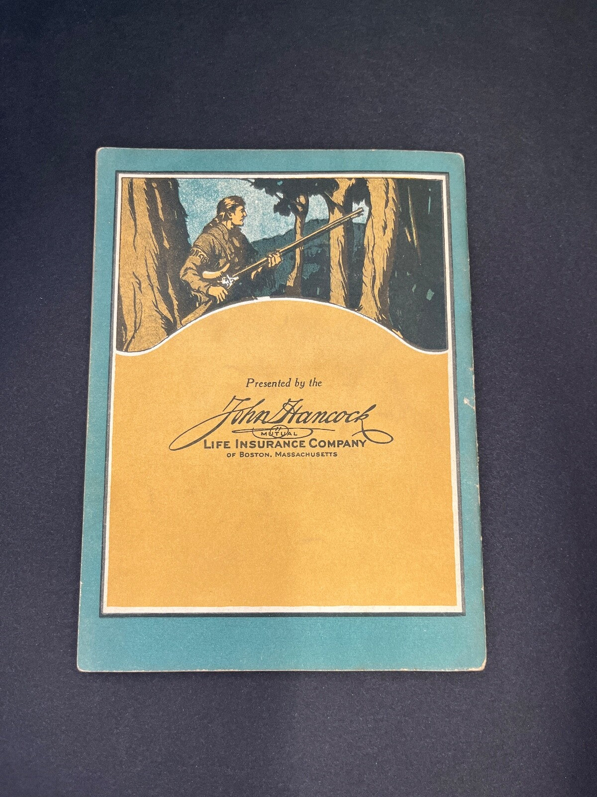 Vintage "Daniel Boone" John Hancock Life Insurance Ad Book