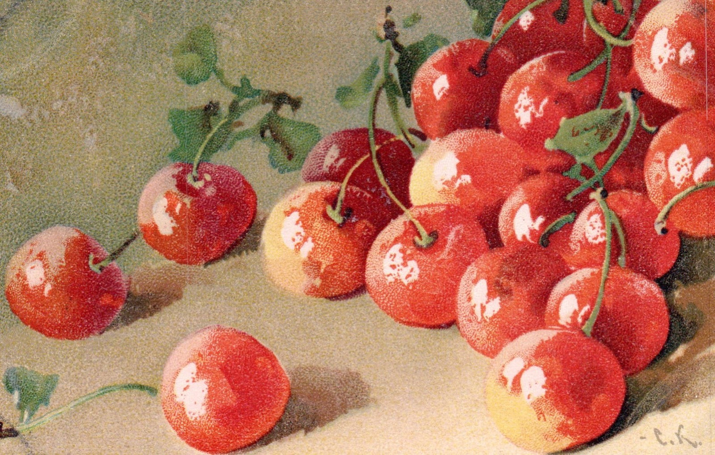 Artist Signed Catherine Klein Cherries