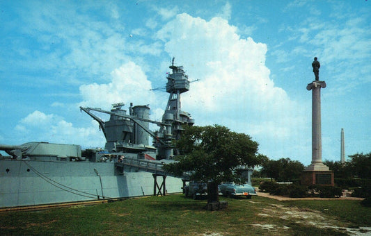 Texas Monuments at Houston San Jacinto Battleground in Tex Texas TX Postcard