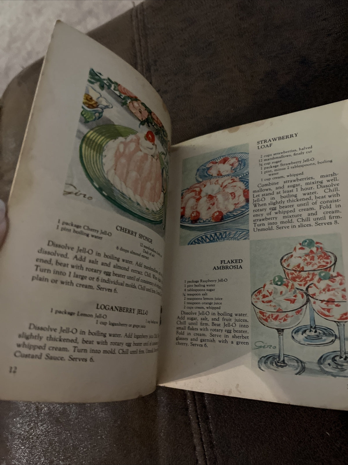 Vintage 1928 Jell-o "Brings Dozens of Answers" Recipe Booklet