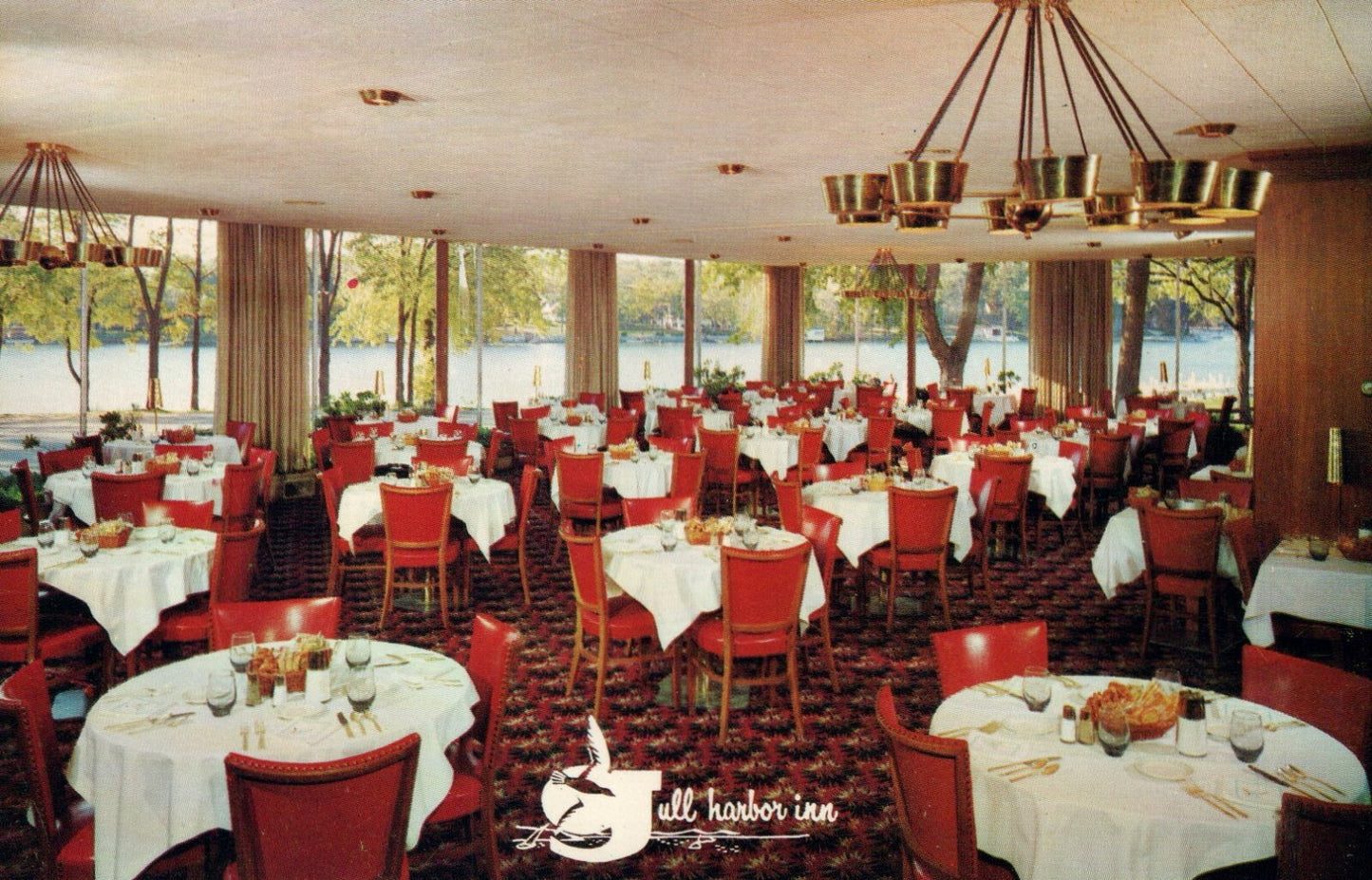 Gull Harbor Inn Richland Michigan MI  Restaurant Postcard