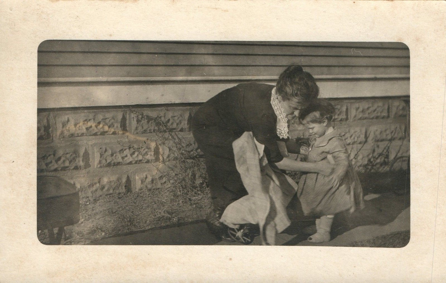 Mother with Child Real Photo Postcard