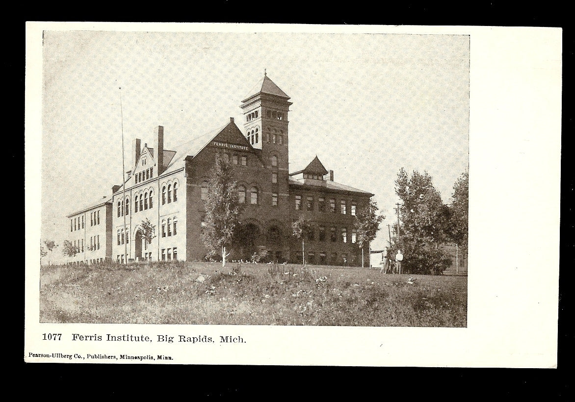 Ferris Institute Big Rapids Michigan MI Postcard