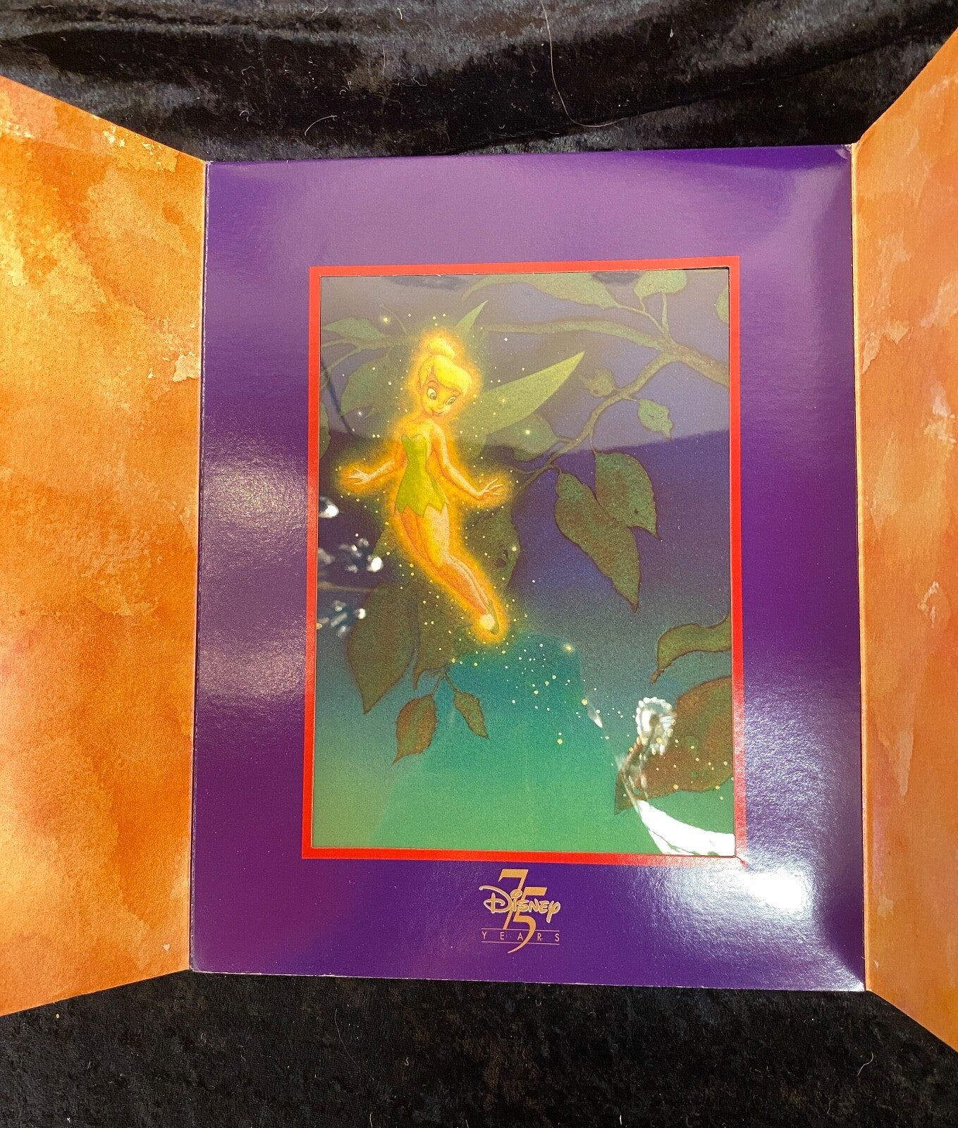 Disney 75 Years Anniversary Tinkerbell Picture Image Folder Brochure