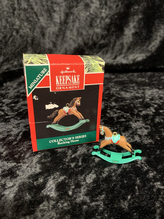 Vintage 1992 Hallmark Collector's Series Keepsake Ornament "Rocking Horse" 