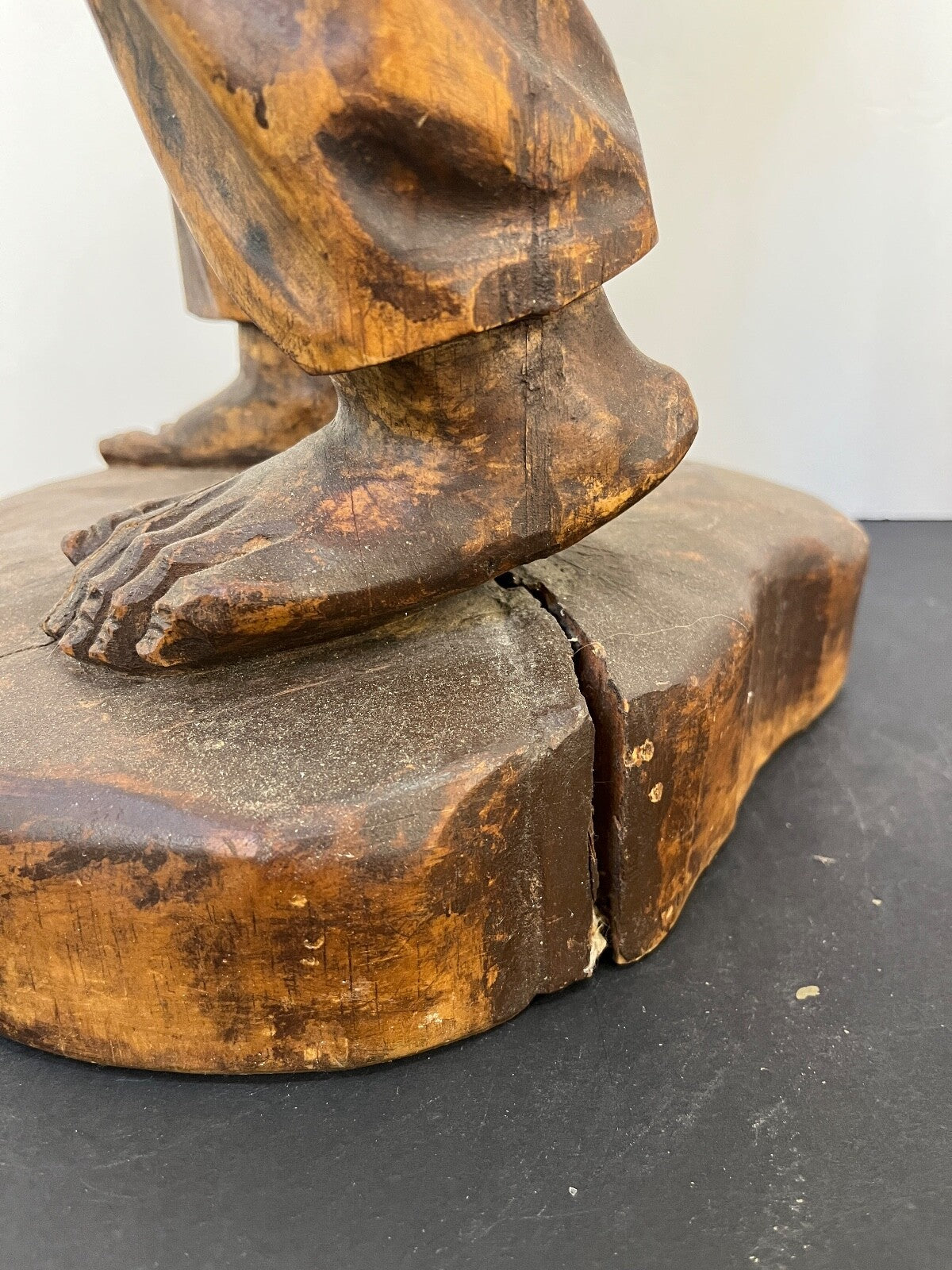 Vintage 1950's/60's Hand Carved Wooden Man "The Traveler"