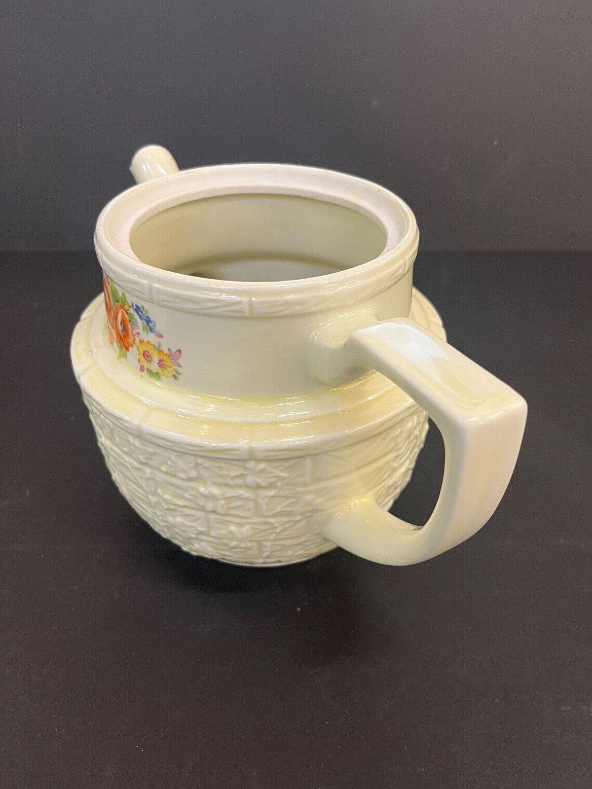 Vintage Enterprise Aluminum Co. Orange Floral Coffee Drip-O-Later