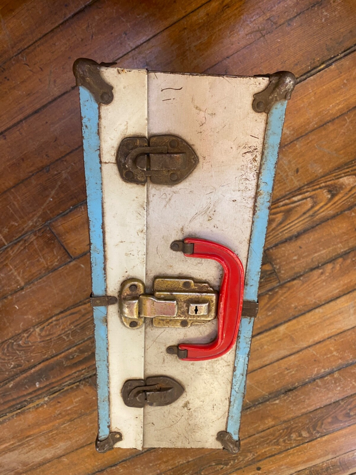Vintage Roller Skate Ware Bros Black Leather Roller Skates Wood Wheels Box case