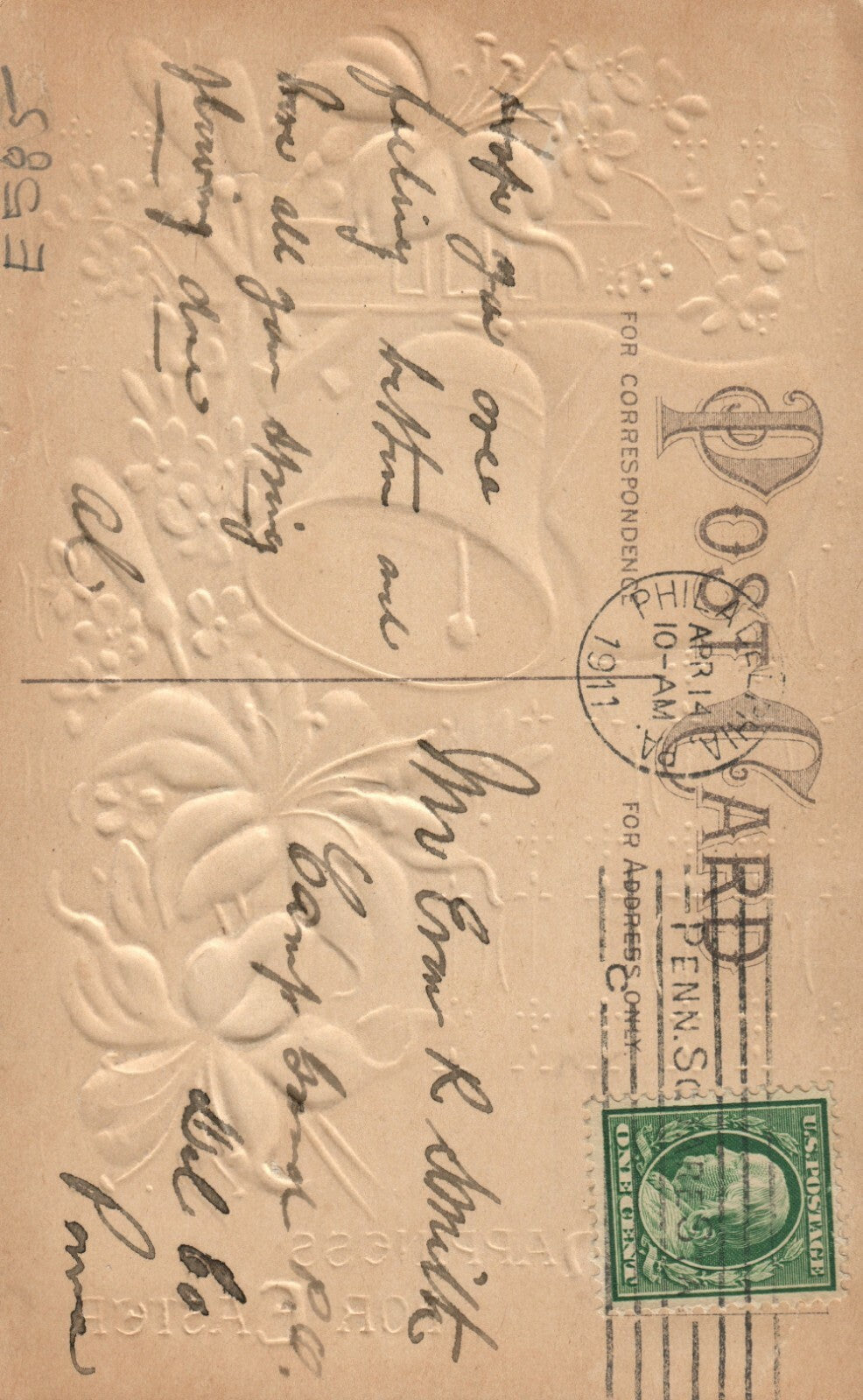 easter Bells Lilly Series 369 Easter Postcard