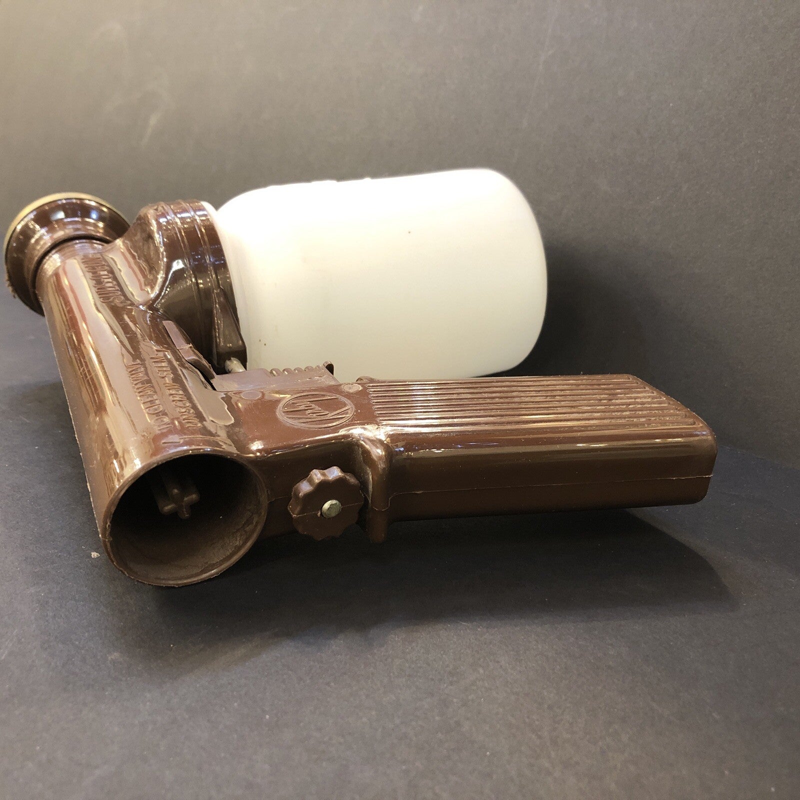 vintage Kirby Patent Pending Suds-O-Gun plastic jar cap straw