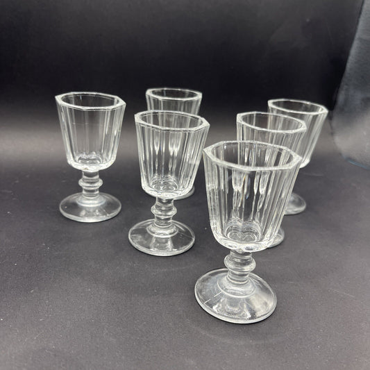 Cordial Glassware Vintage Clear Set Of 6