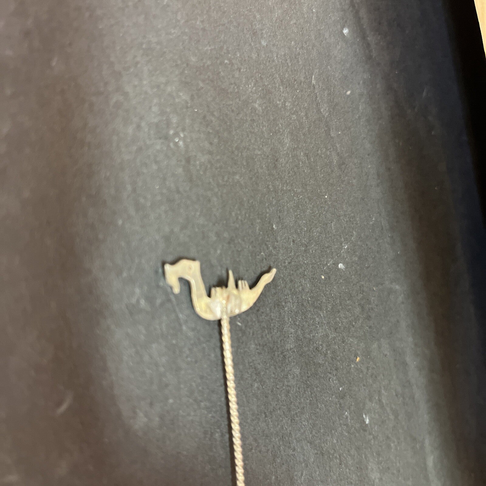 Vintage Antique Hair Pin, Bobby Pin With , Dragon On One End  3” Long