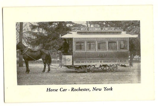 Horse Car Trolley Rochester New York NY 1967