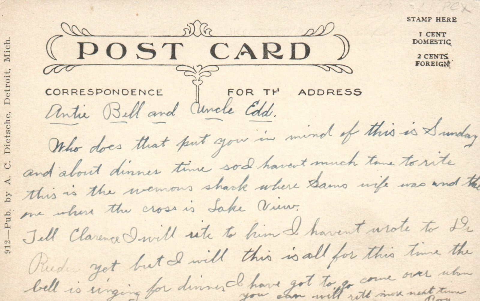 Heart's Desire and Lake View Shacks State Sanitorium Howell Michigan MI Postcard