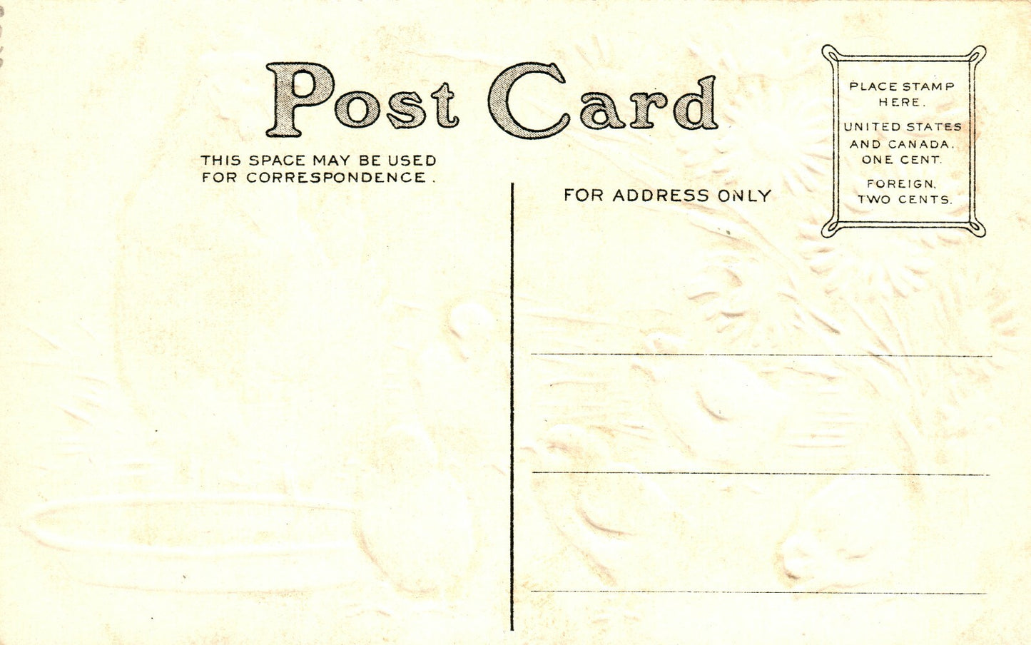 Embossed Easter Greeting Hen with Chicks Coneflower vintage postcard