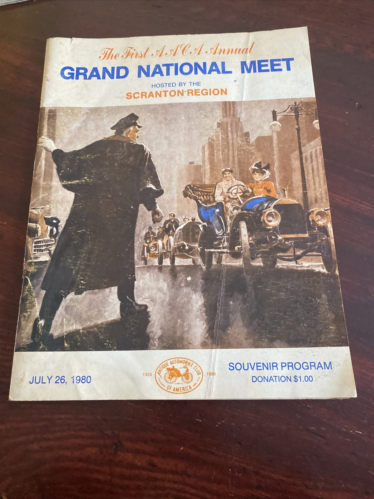 Vintage AACA 1980 Scranton Region Grand National Meet Car Show Program