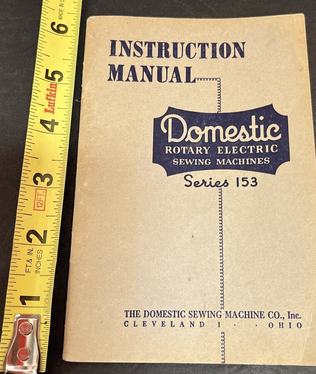 1947 DOMESTIC SEWING Handbook Domestic Sewing Machine Company Manual Spiral #2