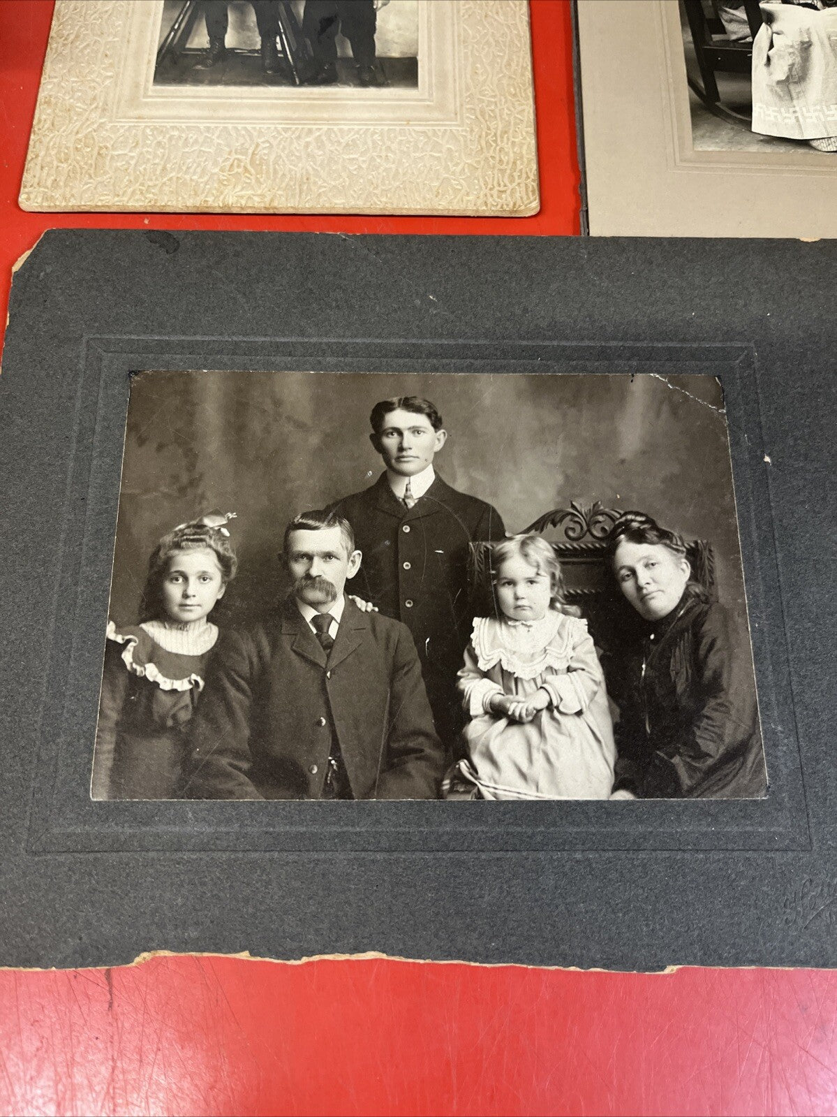 ANTIQUE 1900's ORIGINAL PEOPLE  PHOTO LOT OF 5