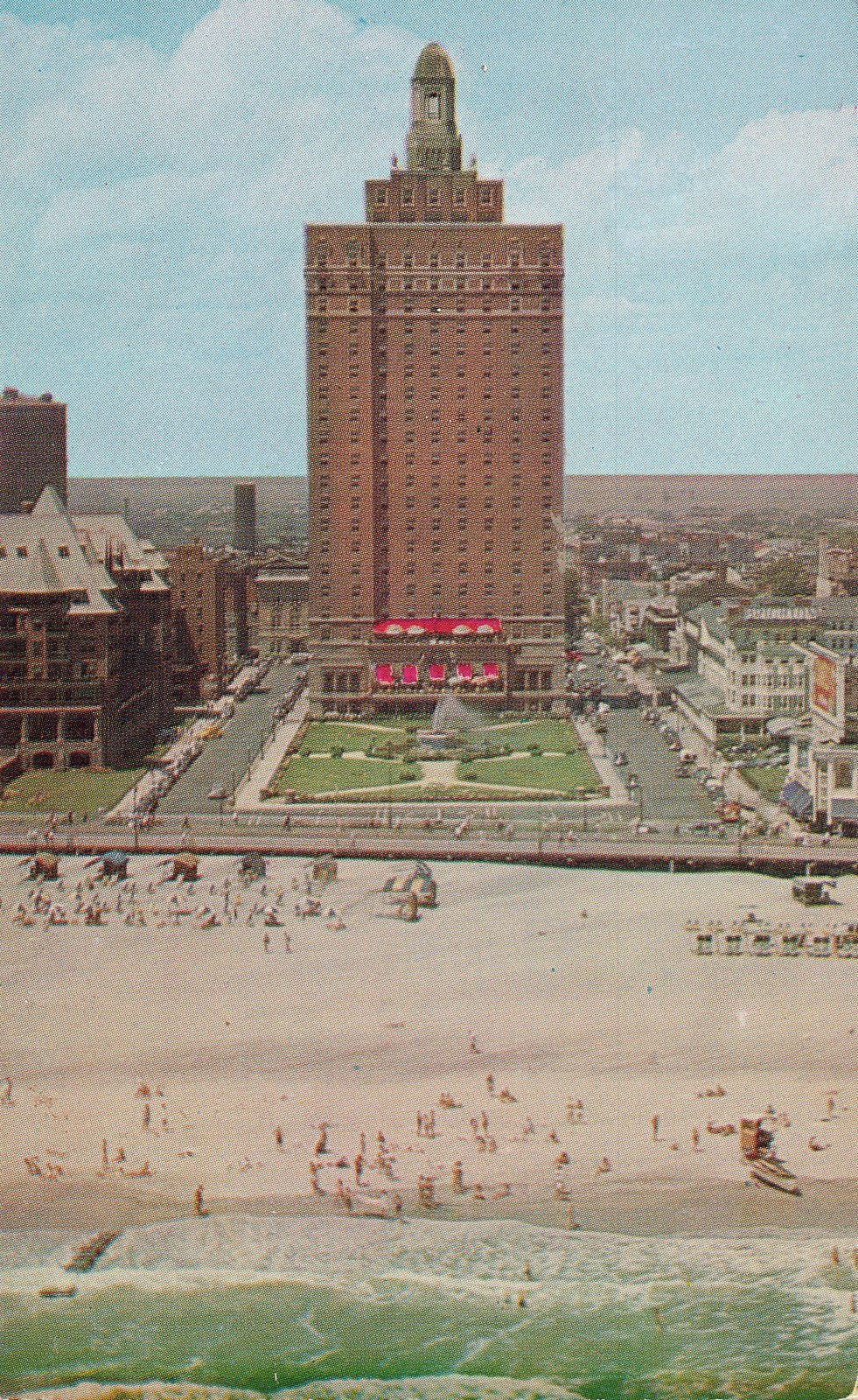 1961 Hotel Claridge Atlantic City NJ New Jersey  Postcard