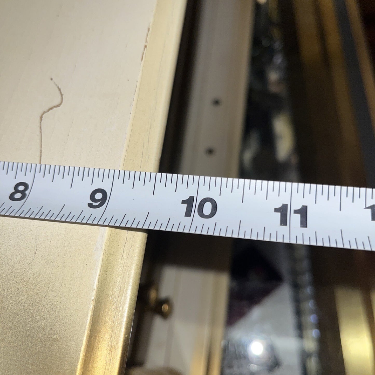 RARE VTG Gold Hollywood Regency Style Mirrors,4 Drawer Velvet lined Jewelry Box