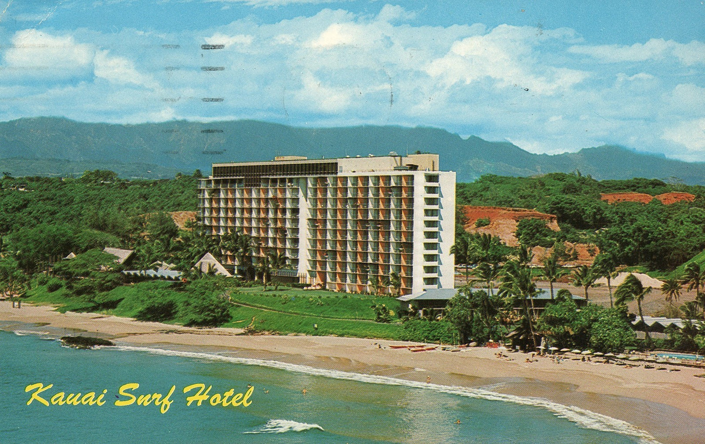 Kauai Surf Hotel Kalapaki Beach Hawaii Tropical Settings Postcard
