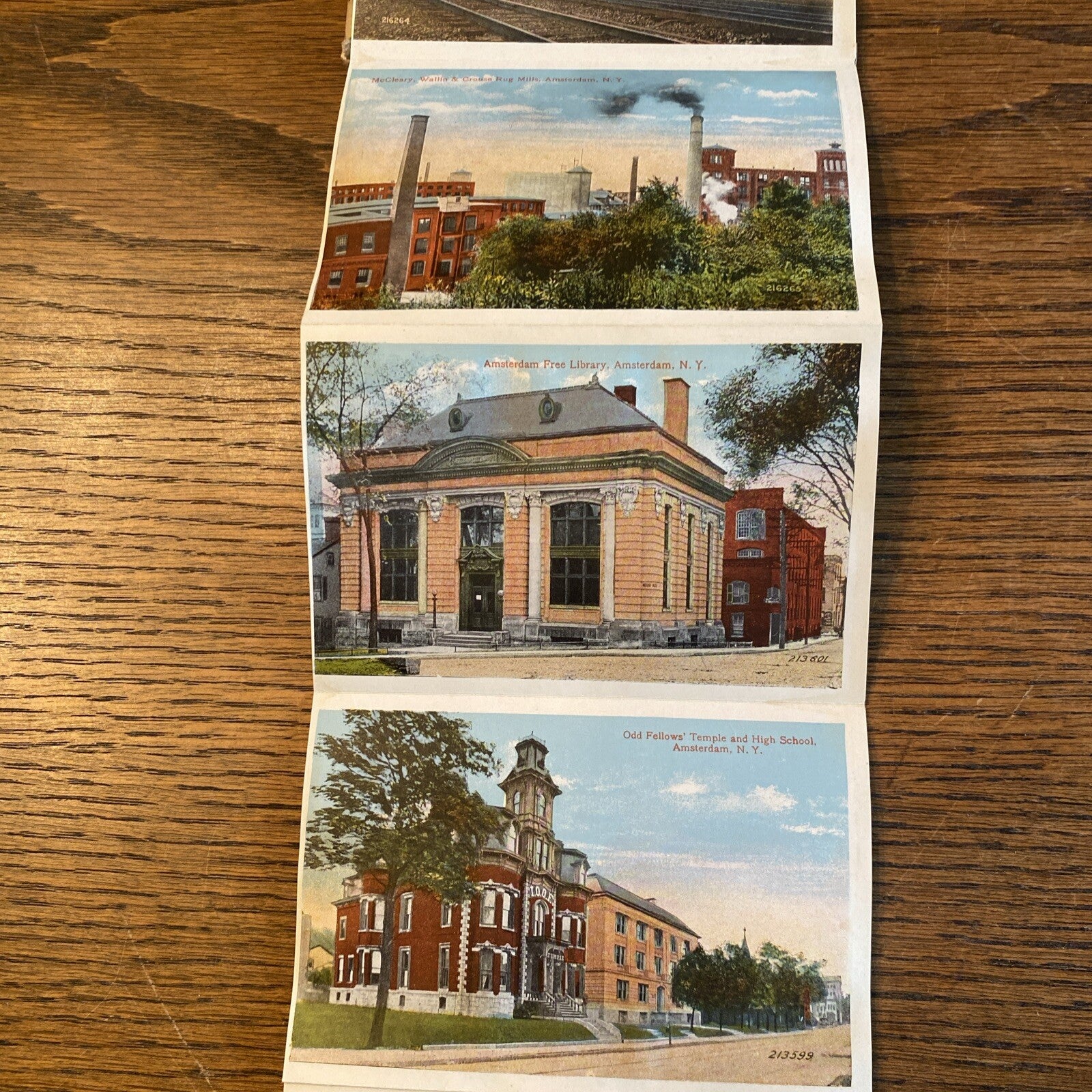 Rare Amsterdam New York NY Postcard Souvenir Folder