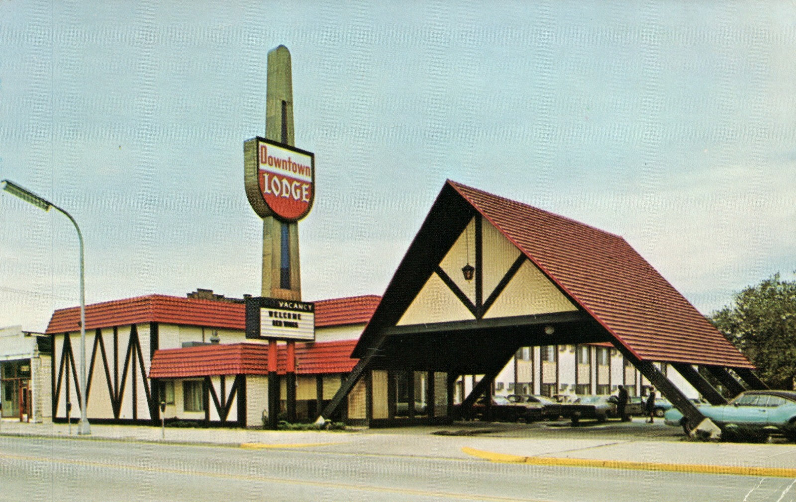 Downtown Lodge Port Huron Michigan MI Hotel Motel Postcard