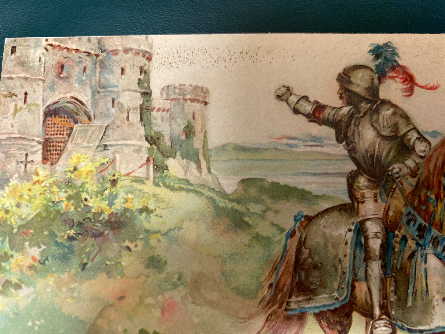 RARE Ernest Nister London Series 15  Marmion's Departure from Tantallon Towers