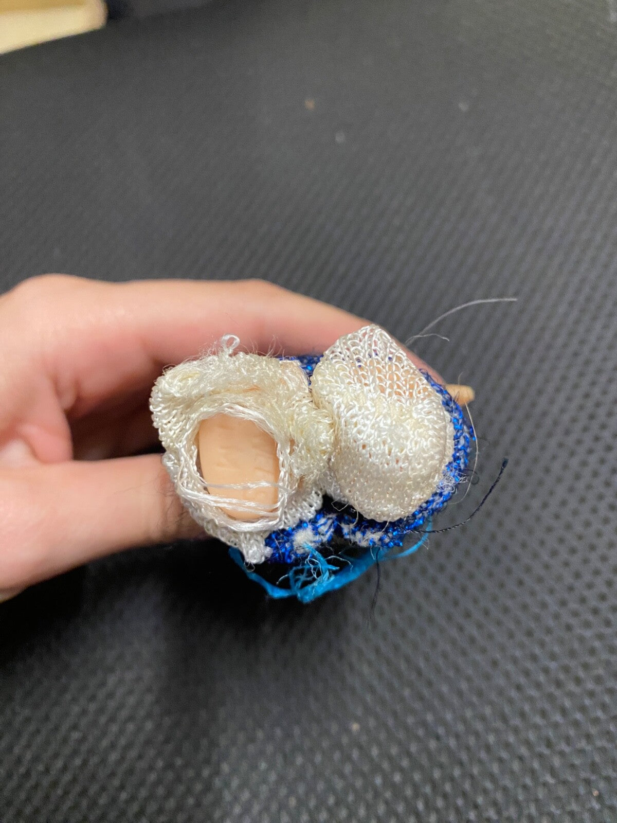 Vintage 1965 Pee Wee Doll U.D. Co Inc. W/ Blue Dress Shoes & Socks