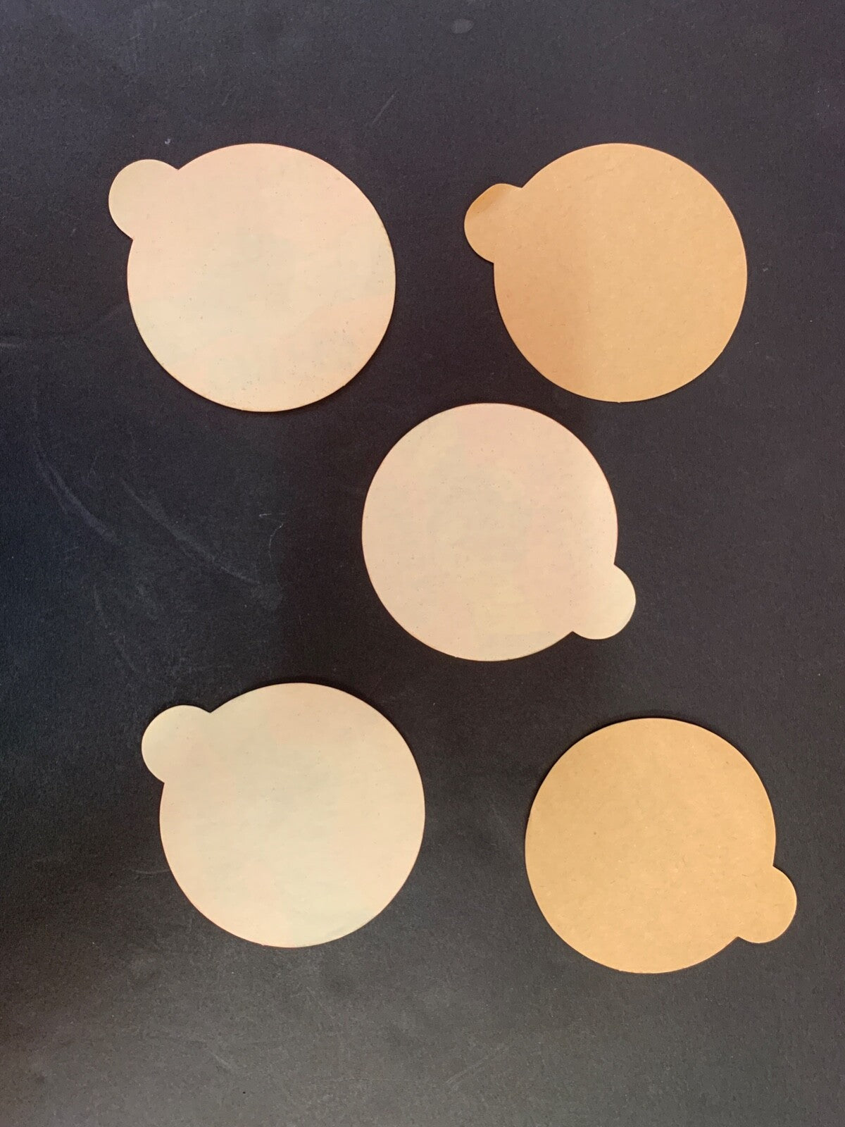 Lot of Five "United We Shall Overcome" Red/Pink 3' x 3' Sticker