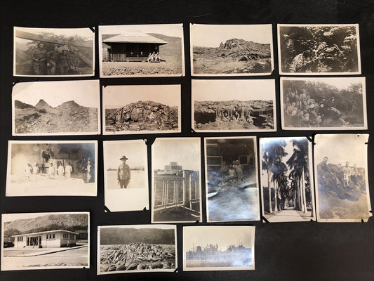 Lot of 17 Real Photos Military Soldiers Militaria Scenic Tropical