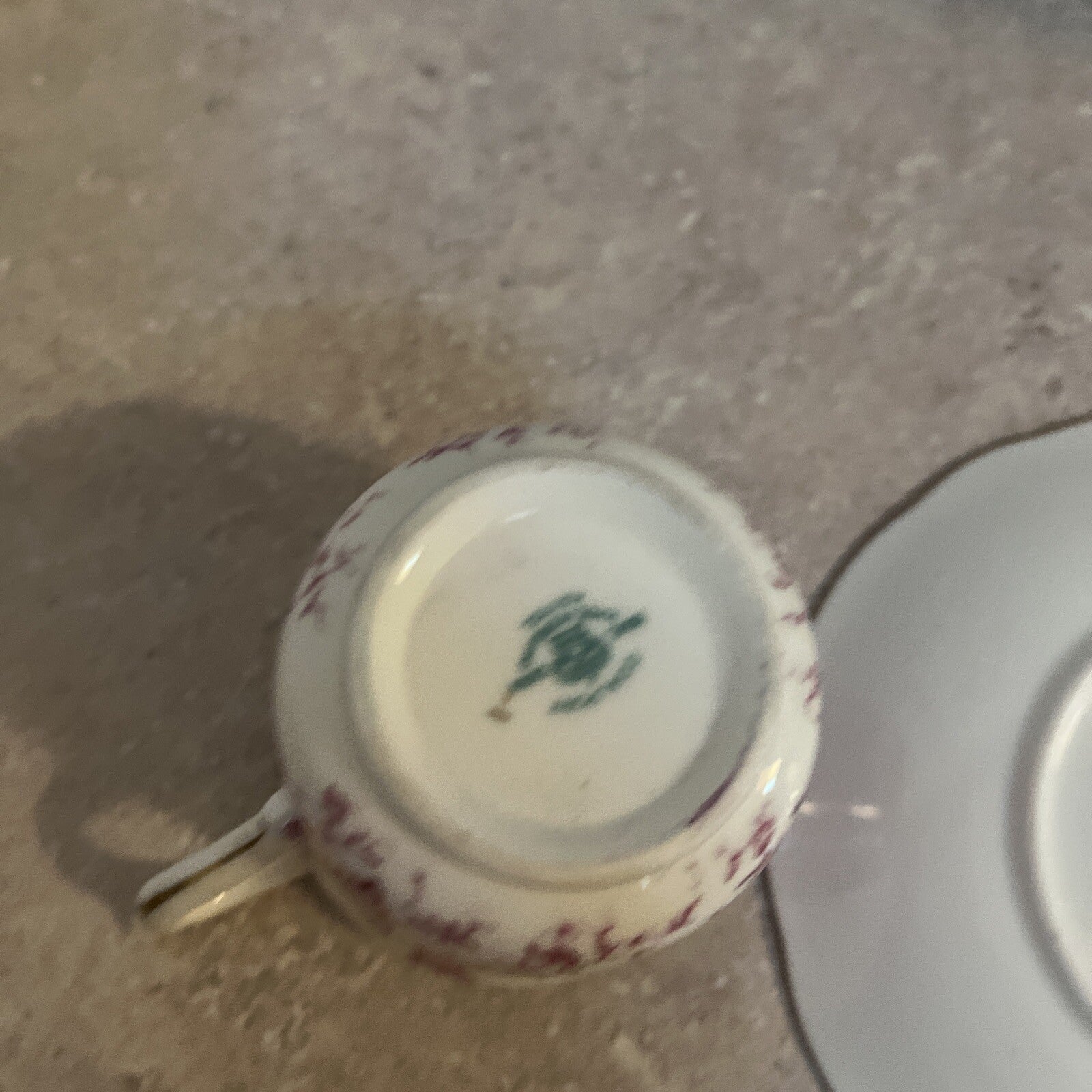 Red Leaf Demitasse Cup & Saucer Bone China, Coalport England