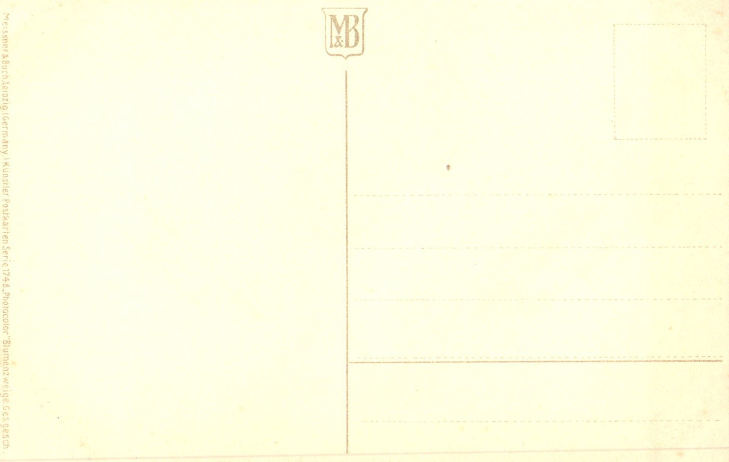 Artist Signed Catherine Klein Pink Flowers Vintage Postcard