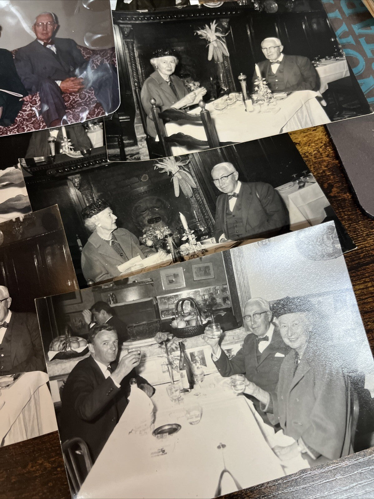 Lot of 12 Old Black & White Photos Vintage Photographs Of The Same People. WHO?