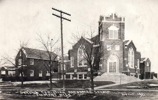 RPPC Second Christian Reformed Church Fremont Mich Michigan Postcard
