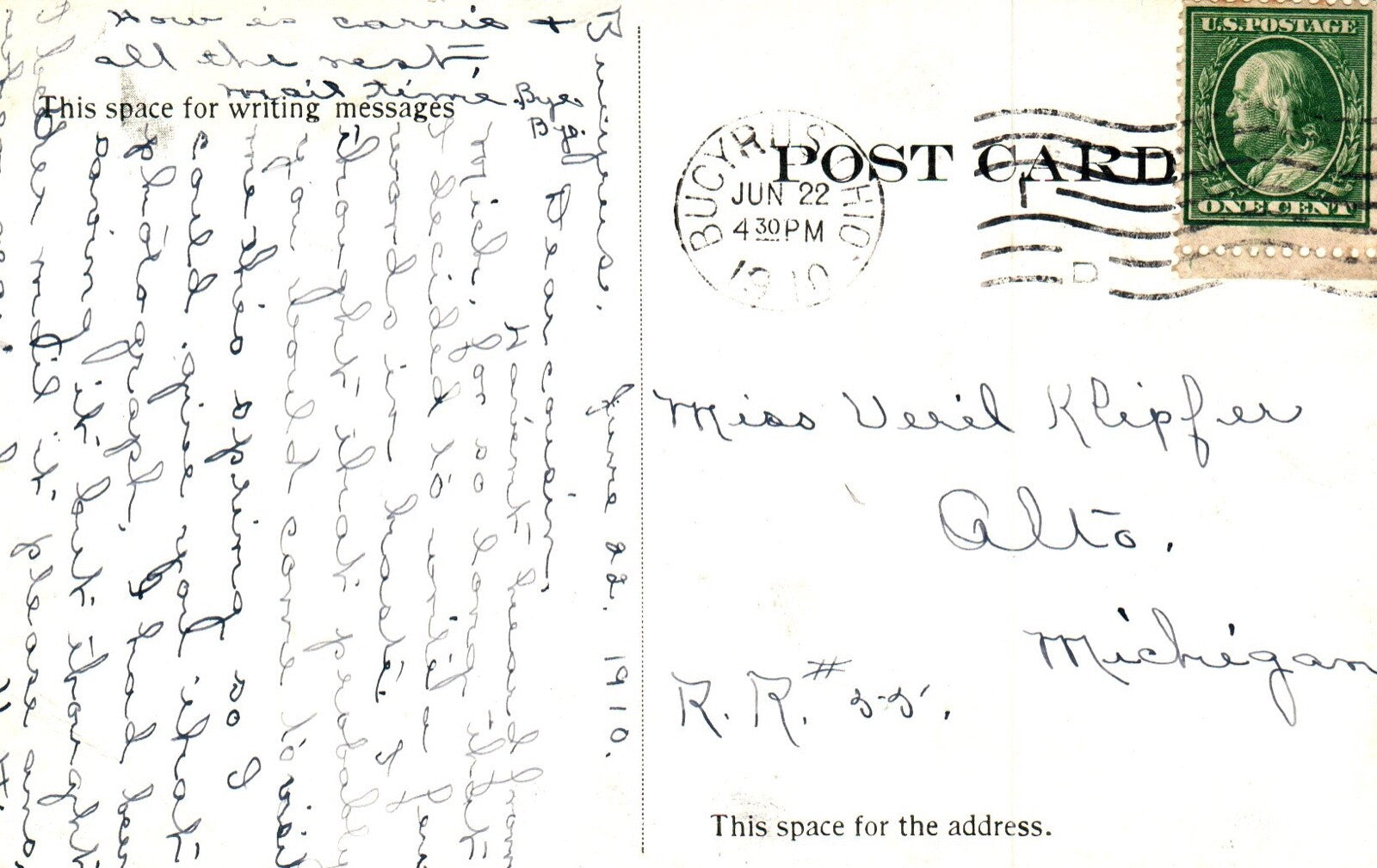 The Town Bros Co. Drygoods Carpets & Cloaks Vintage Bucyrus OH Ohio Postcard