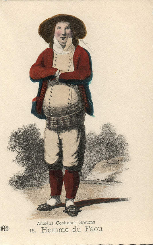 16 Homme Du Faou Anciens Costumes Bretons French France Folklore Fashion