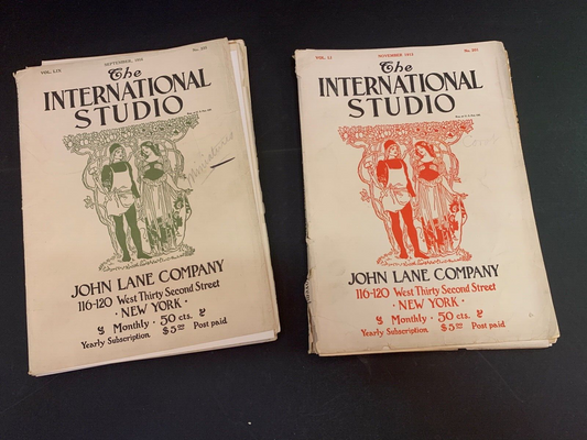 Early International Studio Magazine  September 1916 November 1913 Art Reference