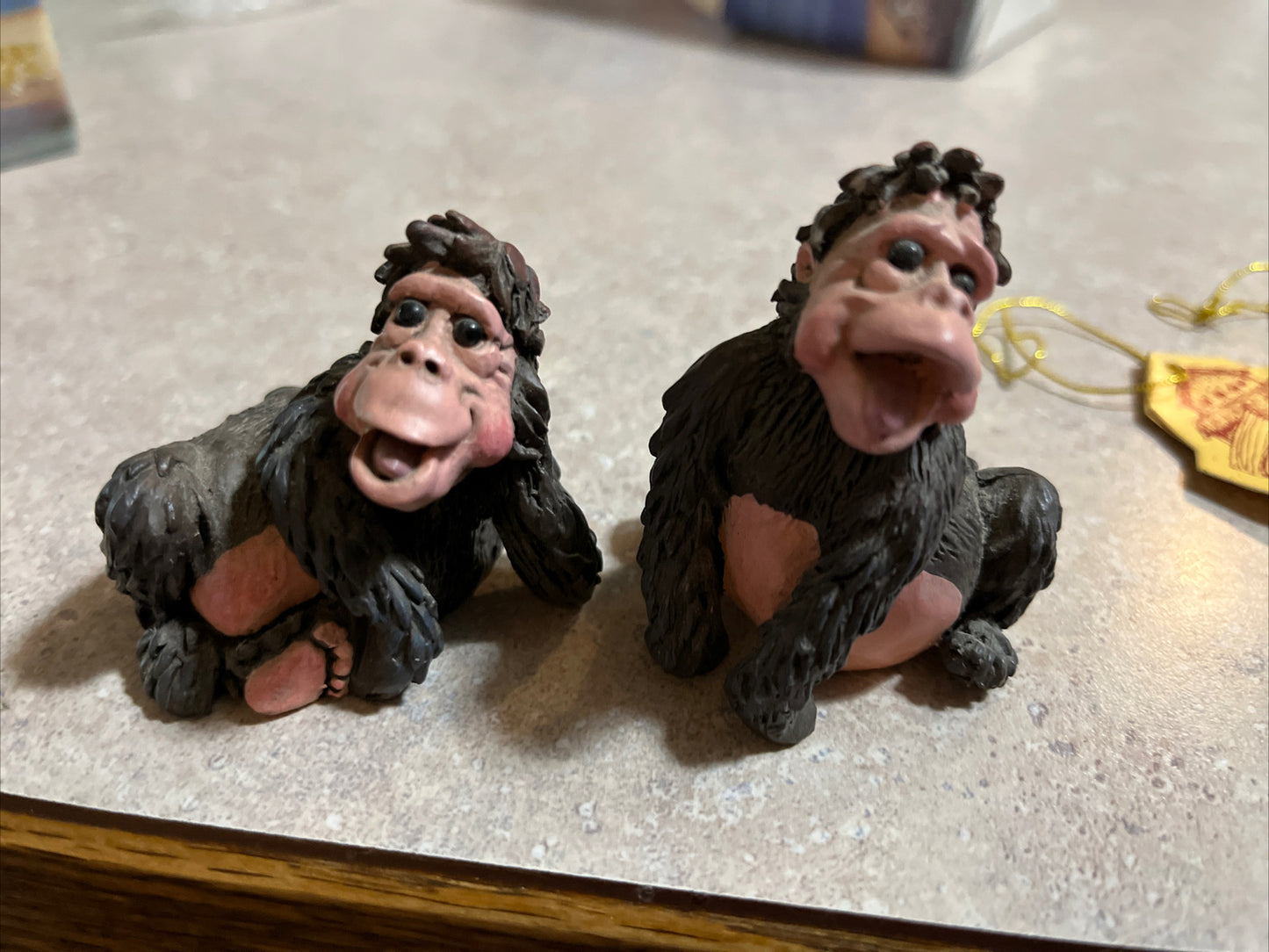 Holy Herd Noah's Ark GORILLA  "Gouda & Gordo“ With Tag Pete Apsit LOT OF 2