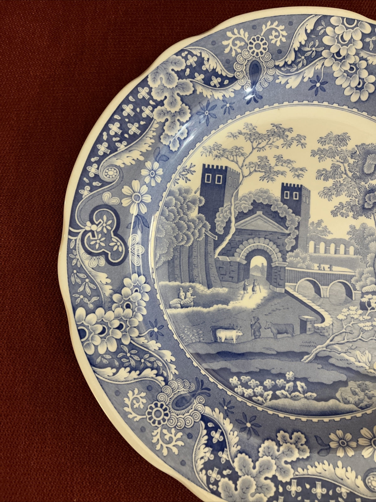 Vintage Spode Blue Room Collection Traditions Series Castle Plate