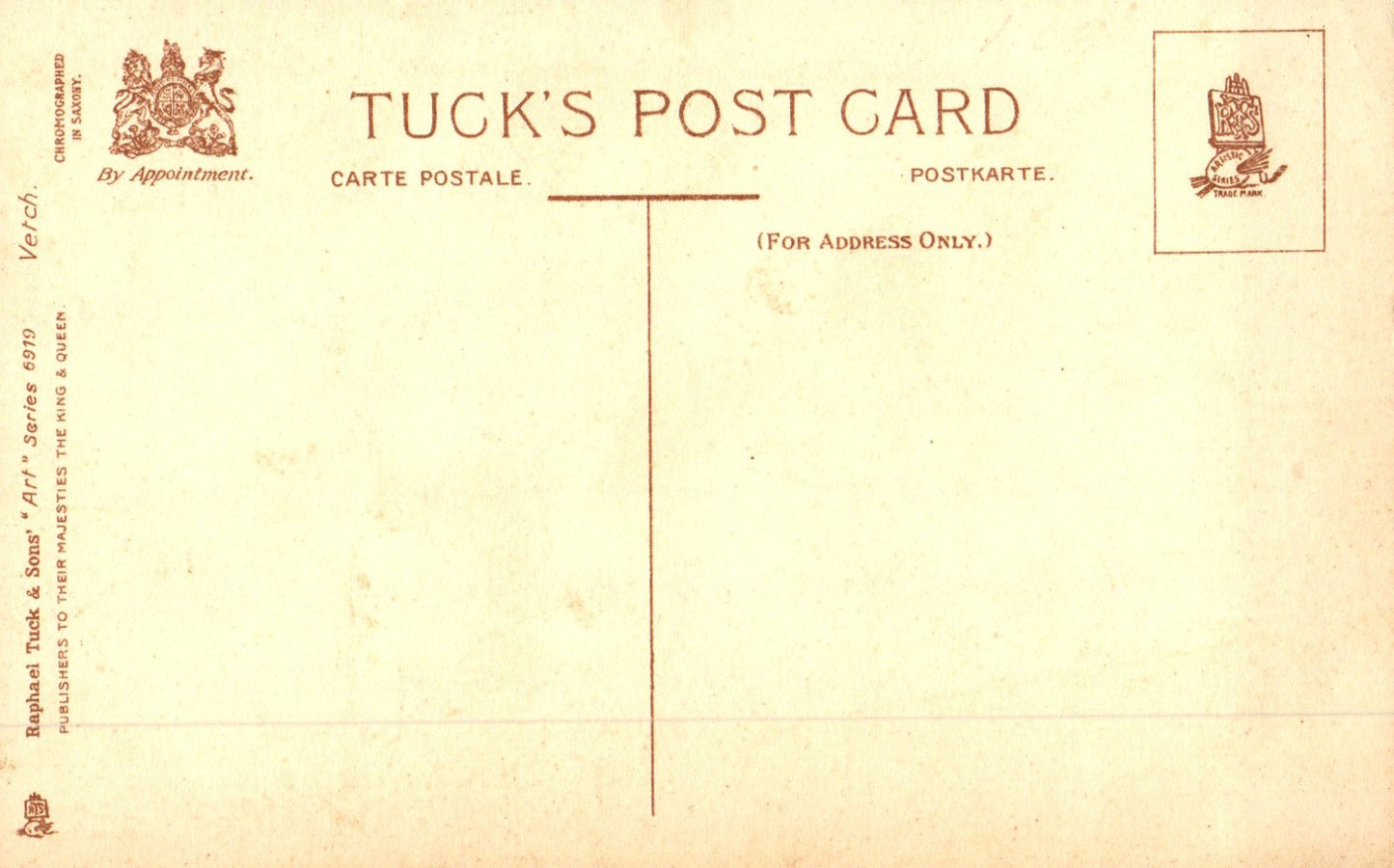 Artist Signed Catherine Klein Flowers Art Series #1619 Raphael Tuck postcard